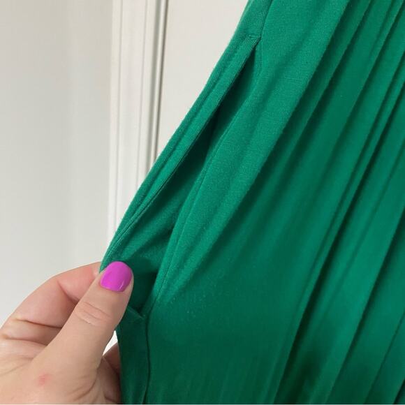 Isabel Maternity by Ingrid & Isabel Dark Green Smocked Jumpsuit - Picture 7 of 7